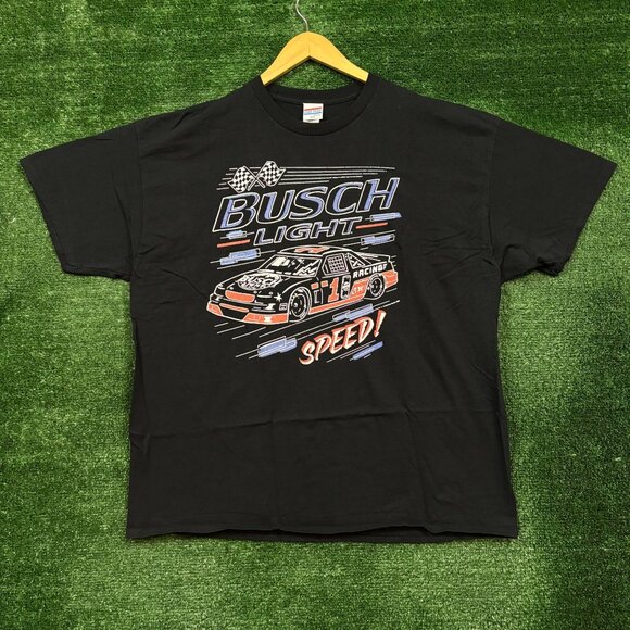 Busch Light Racing Neon Sign T-shirt size xxl - Picture 1 of 4
